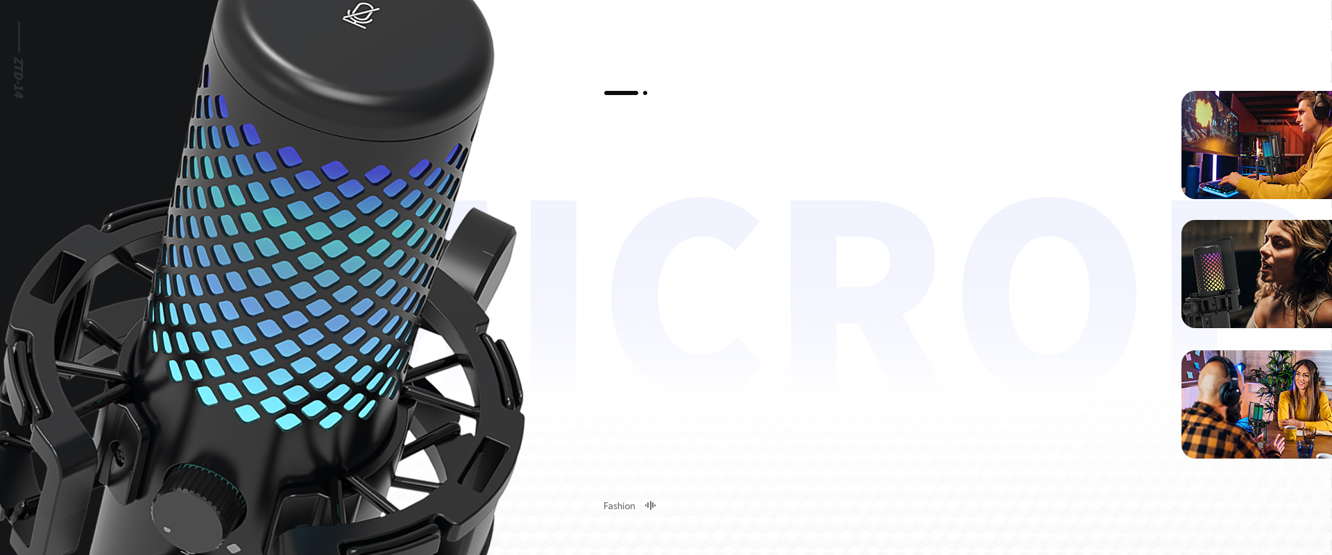 RADIANT RGB LIGHTING USB MICROPHONE