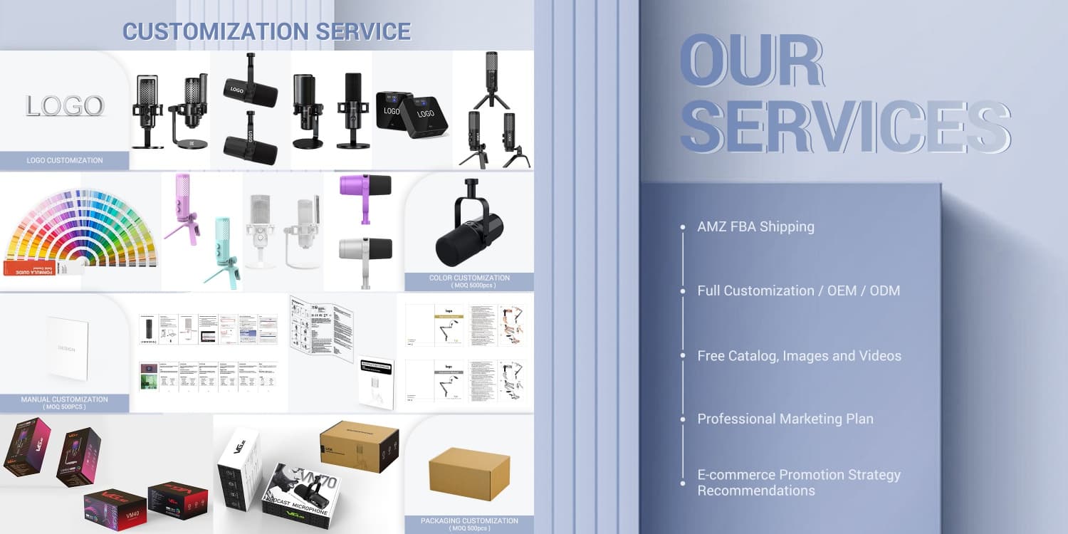 USB-XLR RGB Microphone for Gaming