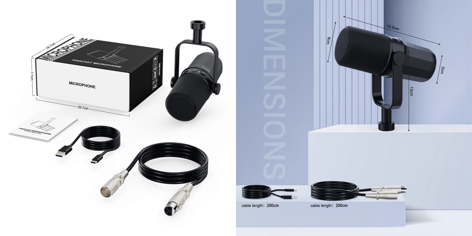 USB-XLR RGB Microphone for Gaming