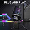 ZTU40 USB RGB Condenser Microphone for Gaming